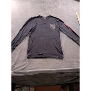 Duck Co Shirt Mens Small Gray Ruidoso New Mexico Graphic Tee Long Sleeve Travel